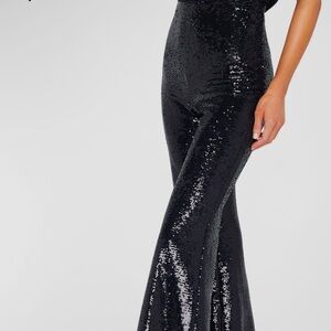 Lagence Honor Sequins Flare Leg Pants NWT